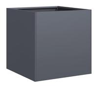 vidaXL Bac à plantes Anthracite – 40 x 40 x 40 cm – Acier laminé à froid