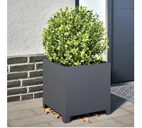 Vidaxl Jardinière Anthracite 40x40x40 Cm Acier