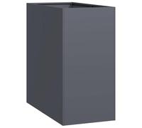 vidaXL Bac à plantes anthracite 40x80x80 cm Acier