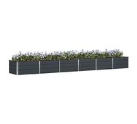 vidaXL Jardinière Anthracite 480 x 80 x 45 cm Acier
