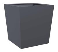 vidaXL Bac à plantes anthracite en acier 50x50x50 cm