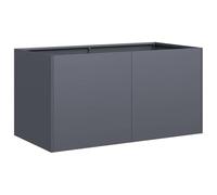 vidaXL Bac à plantes Anthracite 80x40x40 cm Acier laminé à froid