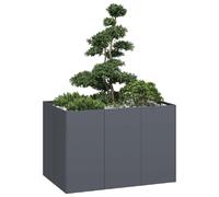 vidaXL Jardinière anthracite - Acier laminé