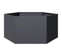 vidaXL Bac à plantes Anthracite Hexagonal 104x90x45 Acier