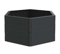 vidaXL Bac à plantes de jardin PP Anthracite 154984