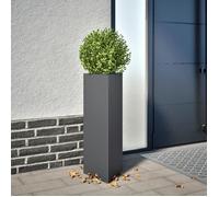 vidaXL Jardinière anthracite triangulaire 30x26x75 cm acier 851147