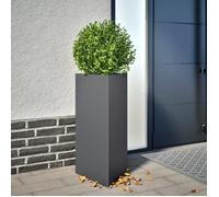 Vidaxl Jardinière Anthracite Triangulaire 40x34,5x70 Cm Acier