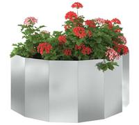 vidaXL Bac à plantes 120 x 60 x 50 cm acier galvanisé argenté
