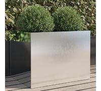 Jardinière argenté 62x47x46 cm acier inoxydable