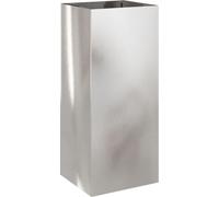 vidaXL Jardinière argentée 32x29x75 cm acier inoxydable