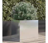 vidaXL Jardinière Argentée Acier Inoxydable