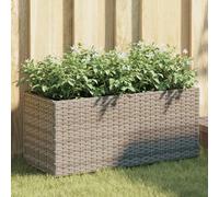 vidaXL Jardinière avec 2 Pots - Gris