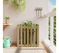 vidaXL Jardinière avec clôture 70x70x70 cm Pin imprégné