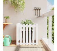 vidaXL Jardinière avec clôture - Bois de pin