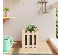 vidaXL Jardinière design clôture 40x40 bois