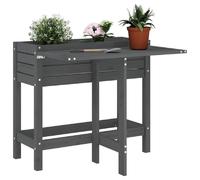 vidaXL Jardinière avec Dessus Pliable - Gris