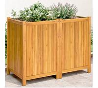 vidaXL Bac à plantes avec insert 100x50x75 cm bois massif acacia