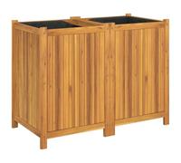 vidaXL Bac à plantes avec insert 100x50x75 cm bois massif acacia