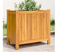 vidaXL Jardinière avec doublure 54x31x50 cm bois massif d'acacia