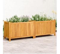 vidaXL Bac à plantes avec insert 153x38,5x50 cm bois massif acacia