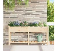 vidaXL Jardinière avec grilles 161x43x76 cm - Bois massif de sapin
