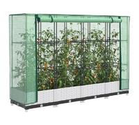 VIDAXL Jardinière avec Housse - Aspect rotin