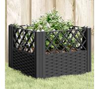 vidaXL Jardinière avec piquets 43,5x43,5x43,5 cm PP