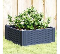 vidaXL Jardinière bleu gris avec piquets