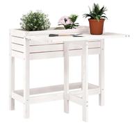 VidaXL Jardinière avec Plateau Blanc
