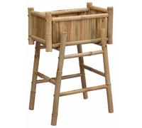 vidaXL Jardinière avec support Nature 50 x 38 x 74 cm Bambou