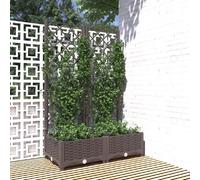 vidaXL Jardinière avec treillis