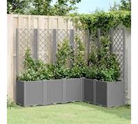 vidaXL gris clair 160x120x140 cm PP