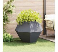 vidaXL Bac à plantes Anthracite 100 x 100 x 80 cm Acier