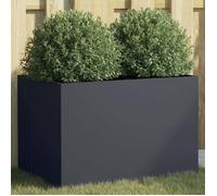 vidaXL Jardinière bac à plantes 841597 Acier Anthracite 62x40x39 cm