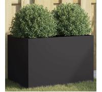 vidaXL Jardinière Noir Acier
