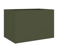 vidaXL Jardinière surélevée en acier 62x40x39 cm vert olive