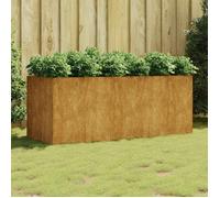 vidaXL Lit surélevé 200x80x80 cm acier corten – cadre renforcé, base ouverte