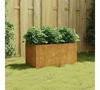 vidaXL Bac à plantes 80x40x40 cm acier corten