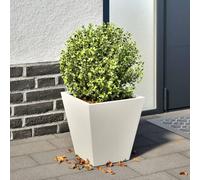 Vidaxl Jardinière Blanc 30x30x30 Cm Acier