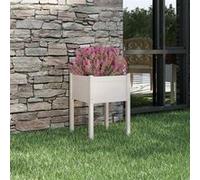 vidaXL Jardinière en pin massif 50×50×70 cm Blanc