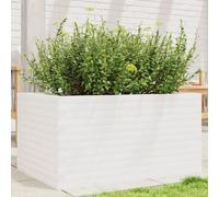 vidaXL Jardinière blanc 90x60x45,5 cm pin massif