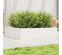 vidaXL Jardinière Blanc 90x90x23 cm Bois de Pin Massif