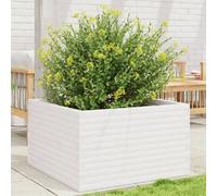 vidaXL Jardinière Blanc Bois