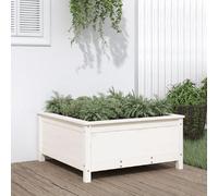 vidaXL Jardinière blanc - Bois de pin
