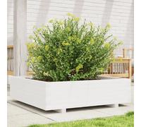 vidaXL Jardinière Blanc Bois de Pin