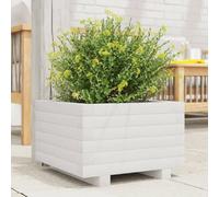 vidaXL Jardinière - Blanc bois de pin massif