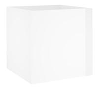 vidaXL Jardinière blanc brillant 40x40x40 cm bois composite