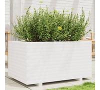 VIDAXL Jardinière - Blanc - Pin massif