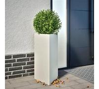 VIDAXL Jardinière triangulaire 40x34,5x70 cm Blanc