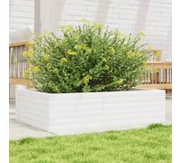VIDAXL Jardinière - Bois de pin - Blanc